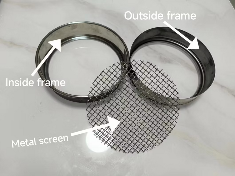 200mm Woven Wire Test Sieve – Stainless Steel, ISO 3310-1