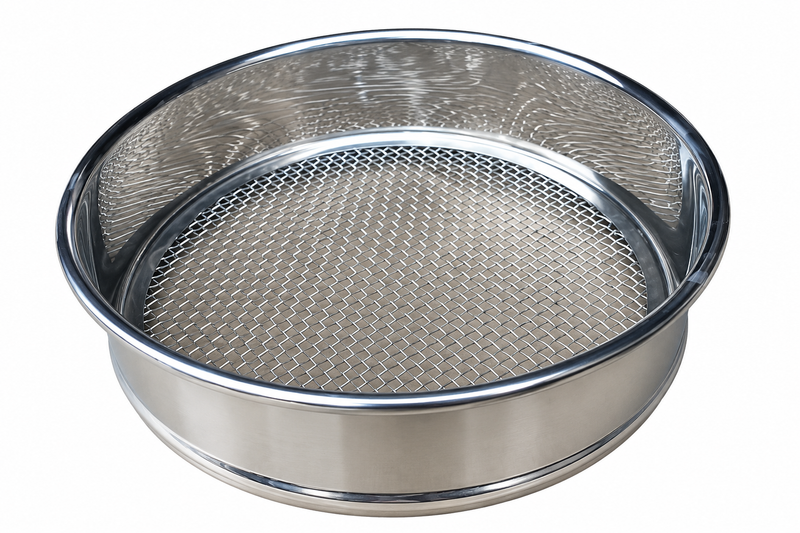 200mm Woven Wire Test Sieve – Stainless Steel, ISO 3310-1