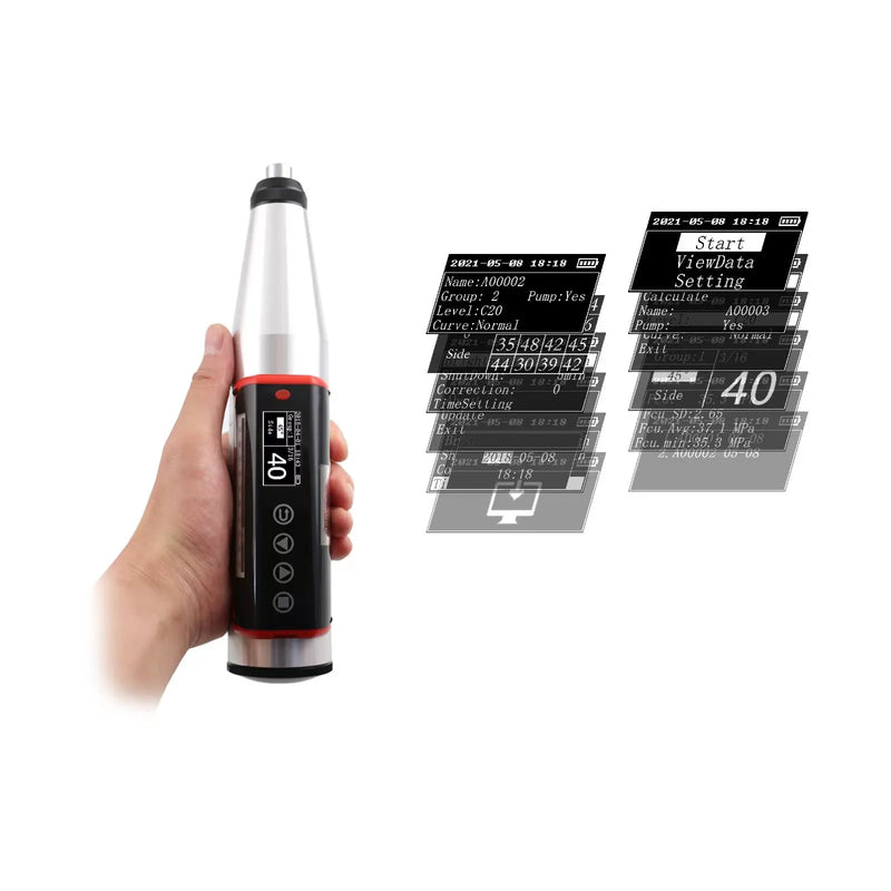 QualiCRH-2000D Digital Concrete Rebound Hammer – Schmidt Type