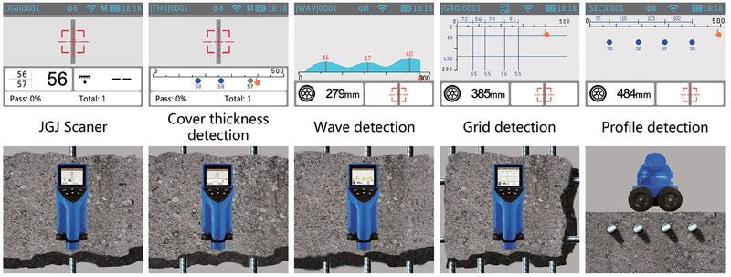 QualiRL-II Rebar Locator – Cover Meter & Reinforcement Scanner